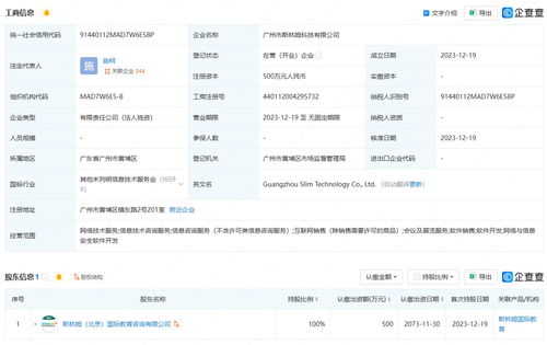 斯林姆在广州成立科技公司，专注网络与信息安全软件开发